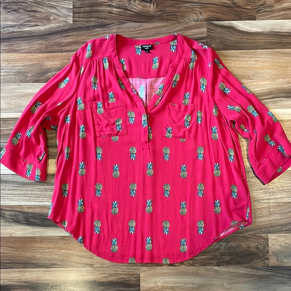 Torrid Harper blouse size 0 0x 12 14